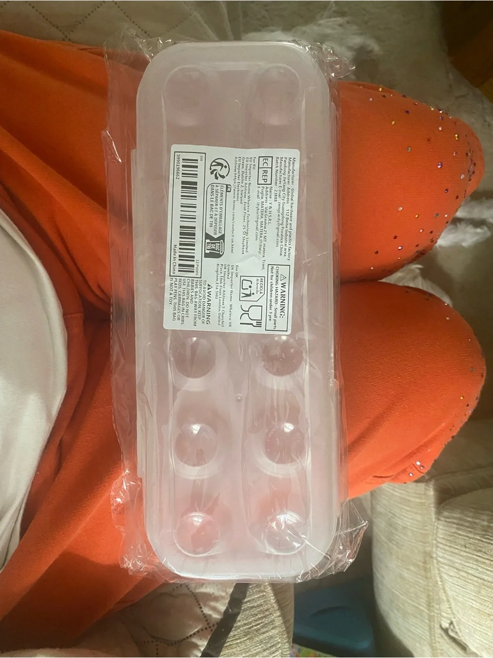Clear Plastic Egg Storage Case with Lid - Food-Safe Kitchen Organizer